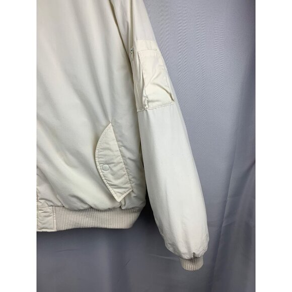 Vintage Hunt Club JCPenney Mens XL Bomber Jacket White - Picture 2 of 7